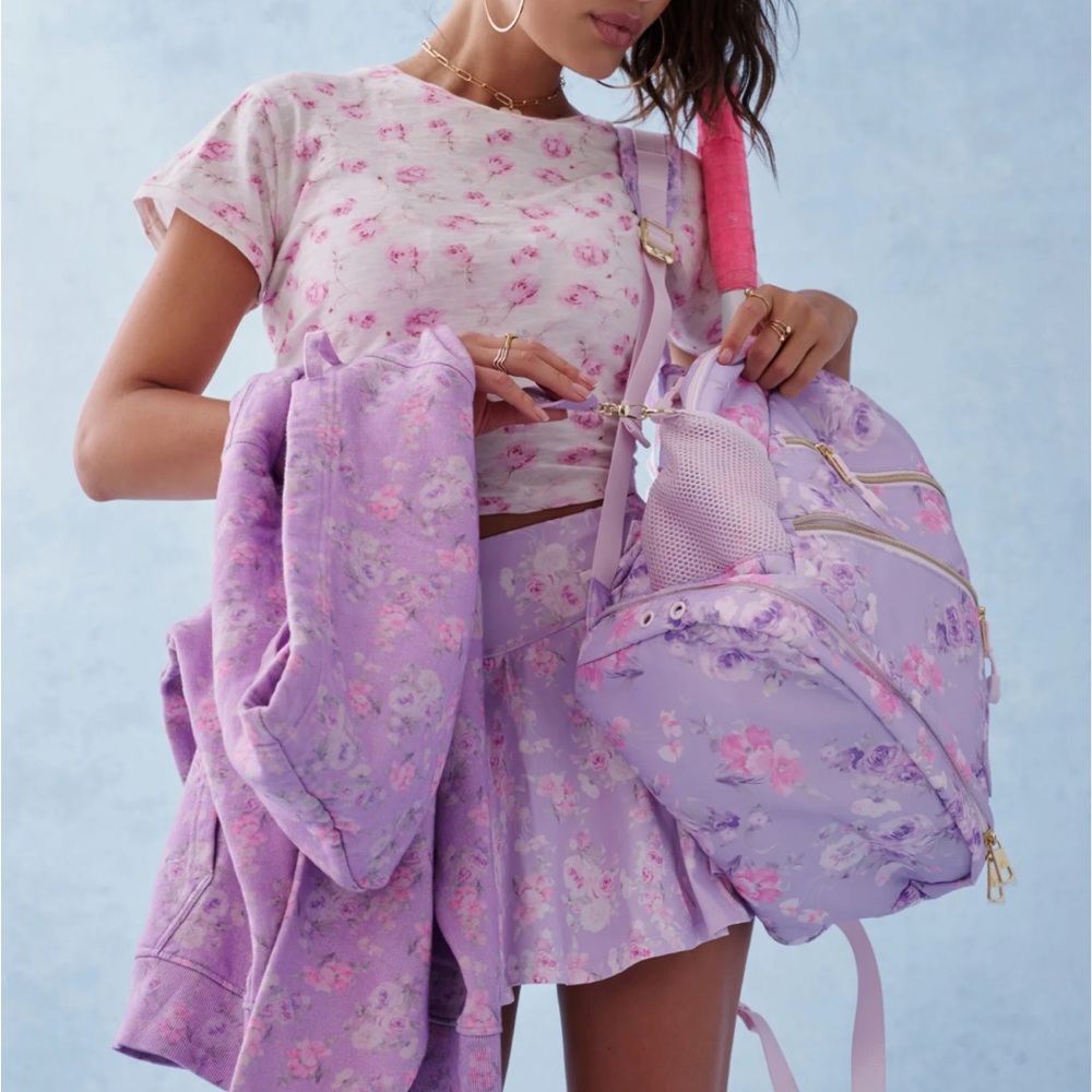 LOVESHACKFANCY STATE BACKPACK VIRAL HIBISCUS HAPPY THOUGHTS